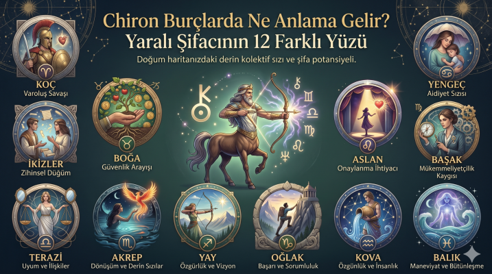 Chiron Burçlarda Ne Anlama Gelir? Yaralı Şifacının 12 Farklı Yüzü