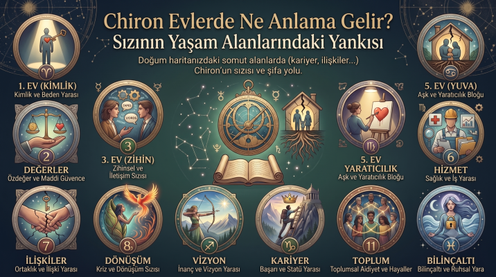Chiron Evlerde Ne Anlama Gelir? Sızının Yaşam Alanlarındaki Yankısı